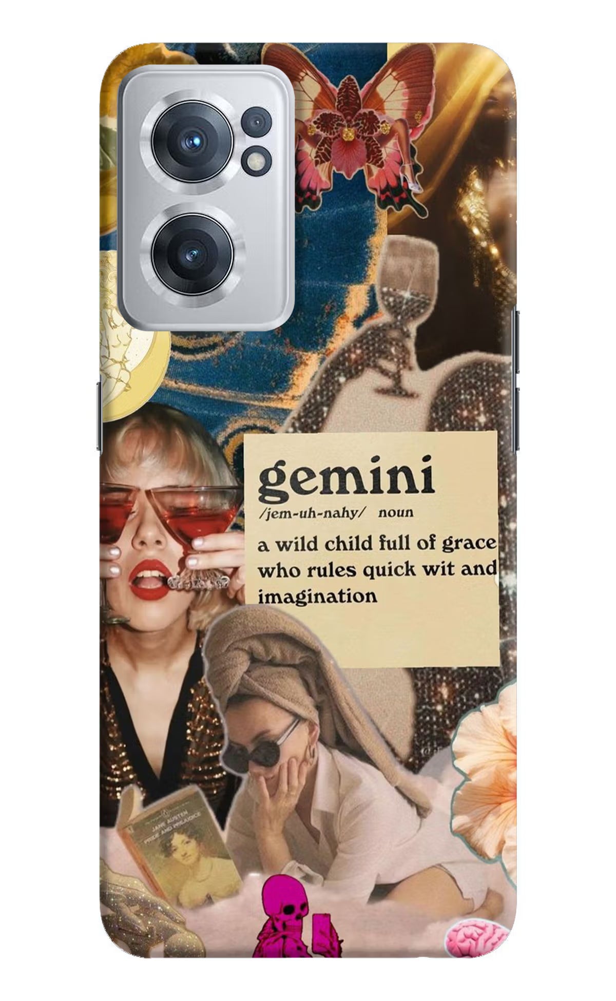 Gemini Zodiac OnePlus Nord CE 2 5G Hard Case Back Cover by Casekaro
