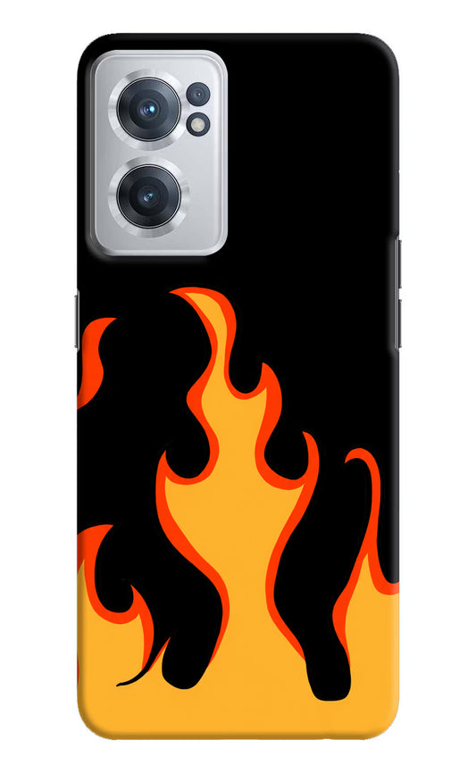 Fired Up – Black OnePlus Nord CE 2 5G Hard Case Back Cover by Casekaro