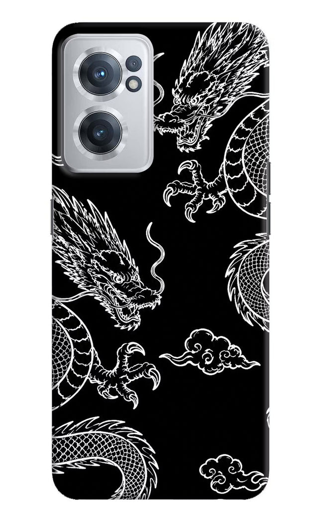 Twin Dragons OnePlus Nord CE 2 5G Hard Case Back Cover by Casekaro