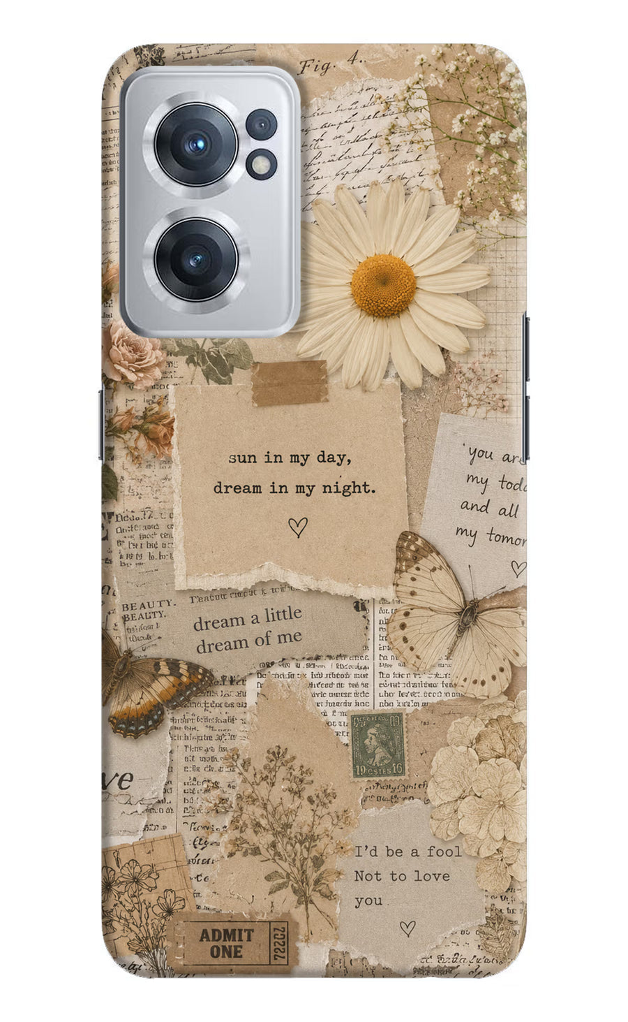 Vintage case OnePlus Nord CE 2 5G Back Cover, Hard case