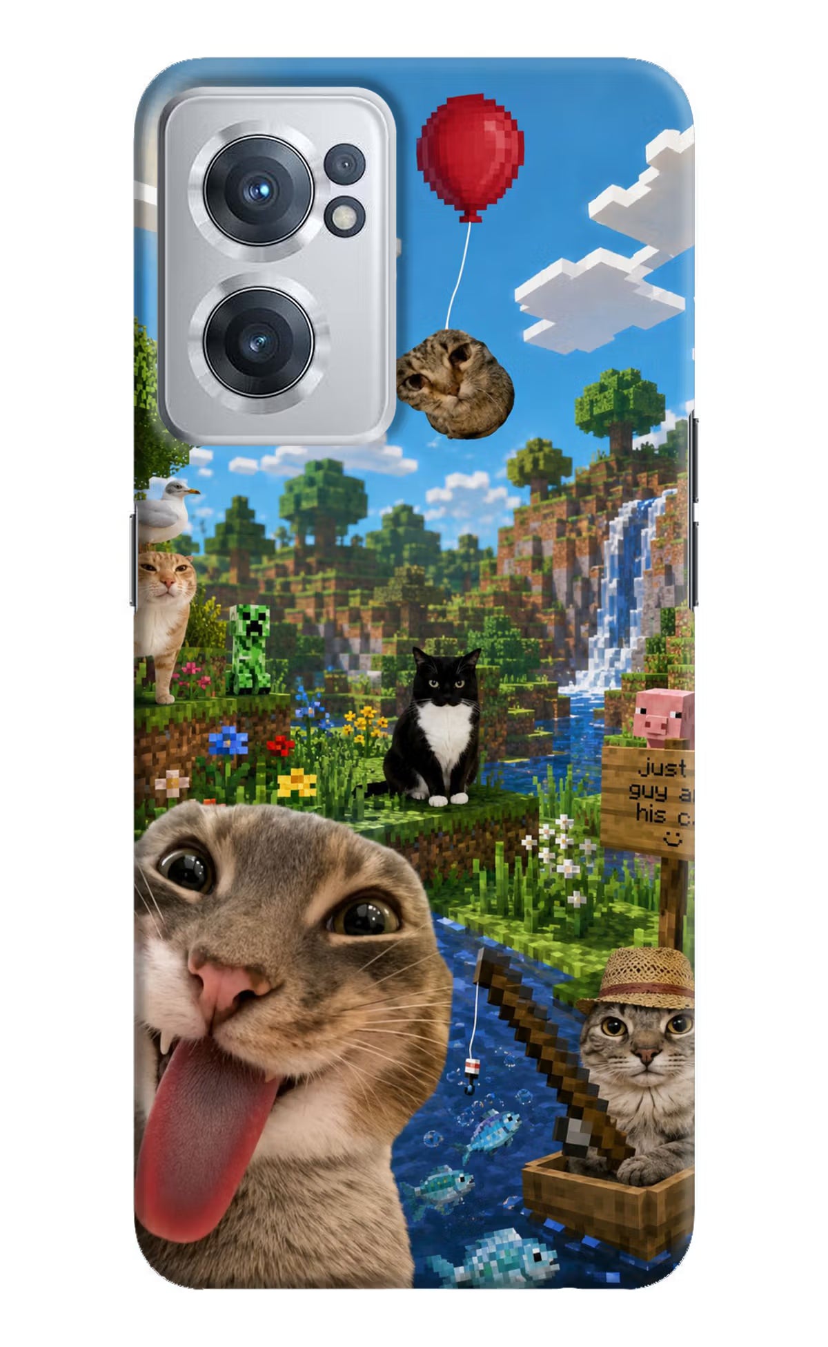 Minecraft Cat Chaos OnePlus Nord CE 2 5G Back Cover