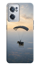 Skydiving Cow OnePlus Nord CE 2 5G Hard Case Back Cover by Casekaro