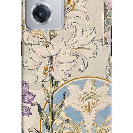 White Lily OnePlus Nord CE 2 5G Hard Case Back Cover by Casekaro