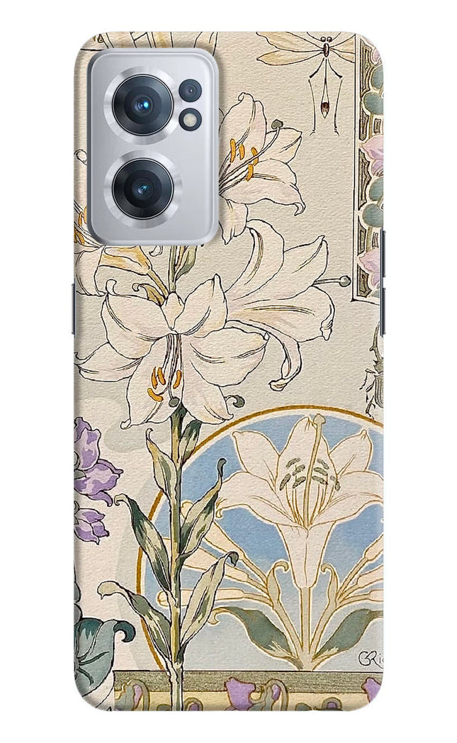 White Lily OnePlus Nord CE 2 5G Hard Case Back Cover by Casekaro