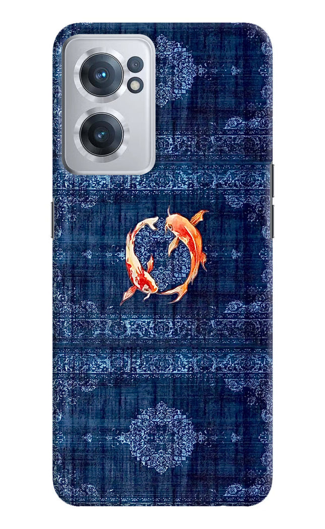 Koi Blue OnePlus Nord CE 2 5G Hard Case Back Cover by Casekaro
