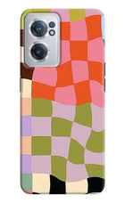 Wavy Grid OnePlus Nord CE 2 5G Back Cover