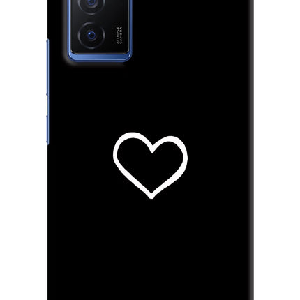Heart Vivo V23E 5G Hard Case Back Cover by Casekaro