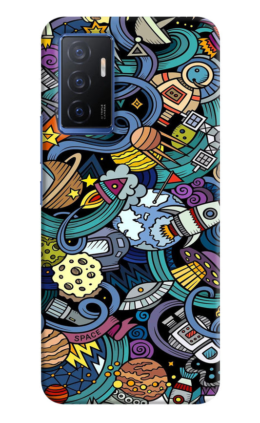 Space Abstract Vivo V23E 5G Hard Case Back Cover by Casekaro