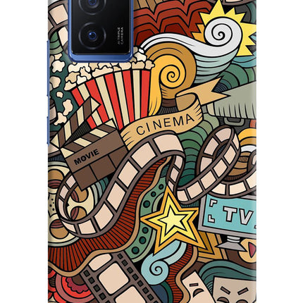 Cinema Abstract Vivo V23E 5G Hard Case Back Cover by Casekaro