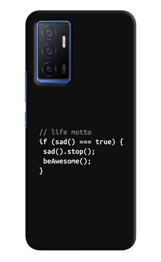 Life Motto Code Vivo V23E 5G Hard Case Back Cover by Casekaro