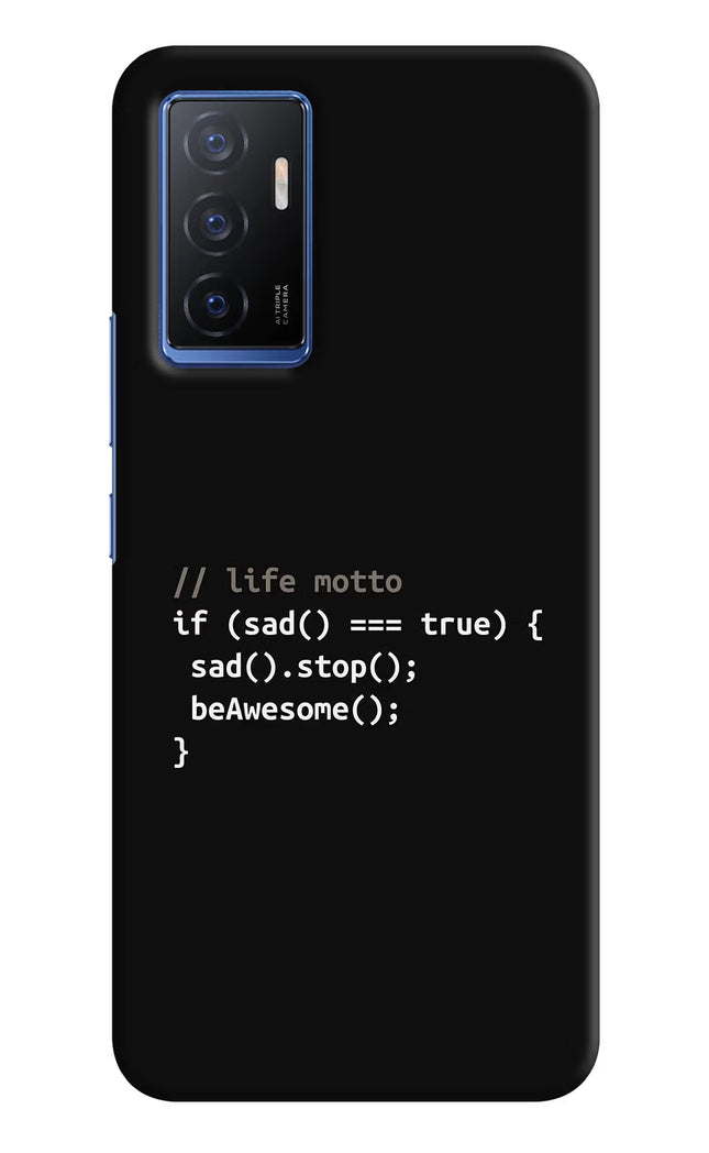 Life Motto Code Vivo V23E 5G Hard Case Back Cover by Casekaro