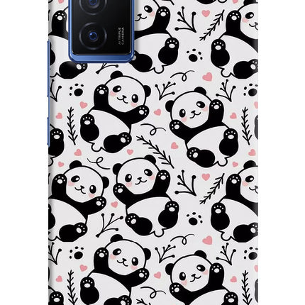 Cute Panda Vivo V23E 5G Hard Case Back Cover by Casekaro