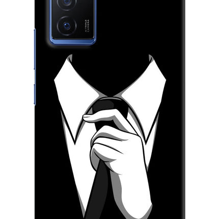 Black Tie Vivo V23E 5G Hard Case Back Cover by Casekaro