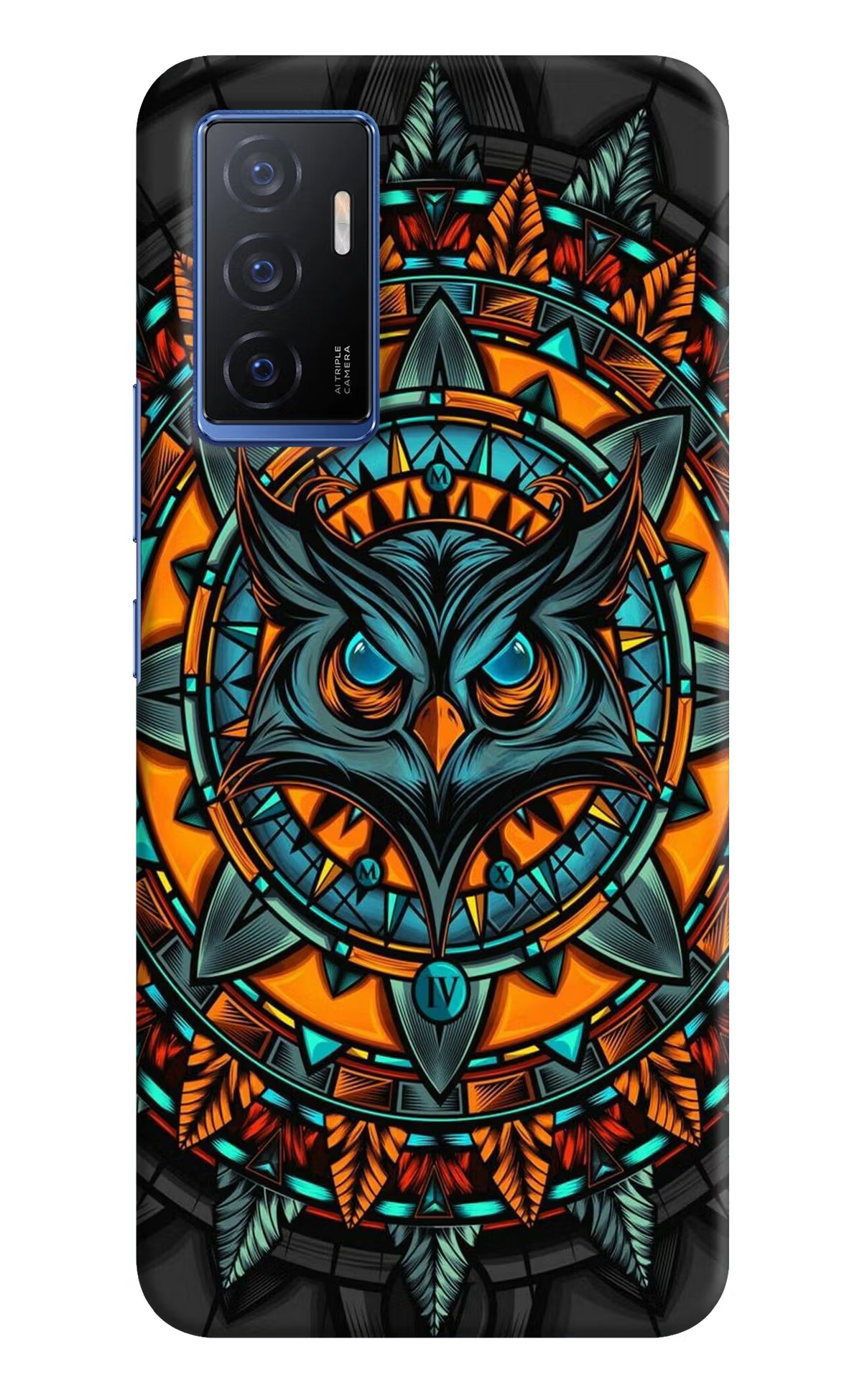 Angry Owl Art Vivo V23E 5G Hard Case Back Cover by Casekaro