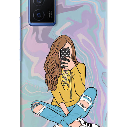 Selfie Girl Vivo V23E 5G Hard Case Back Cover by Casekaro