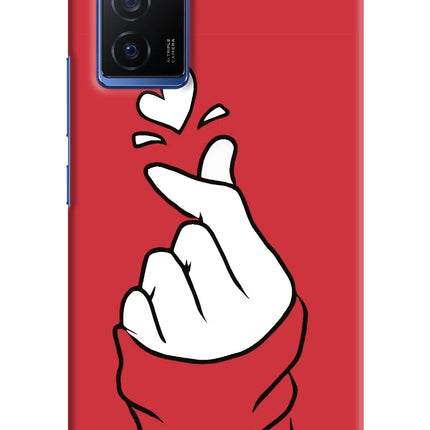 Korean Love Sign Vivo V23E 5G Hard Case Back Cover by Casekaro