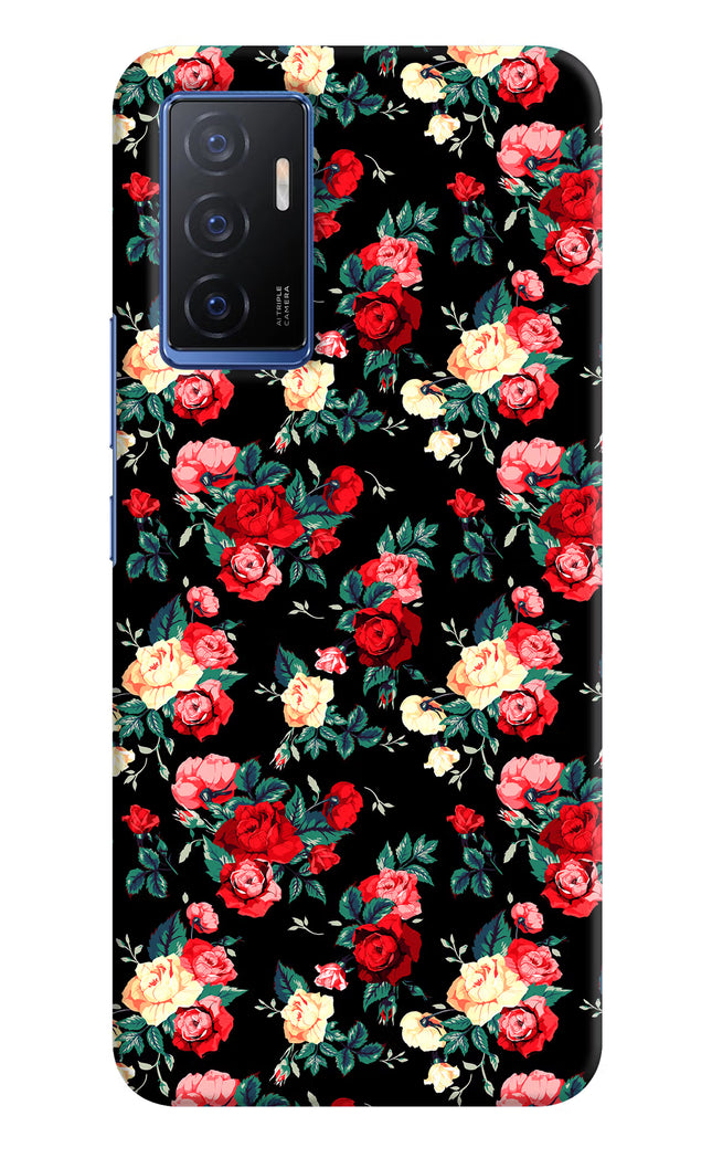 Rose Pattern Vivo V23E 5G Hard Case Back Cover by Casekaro