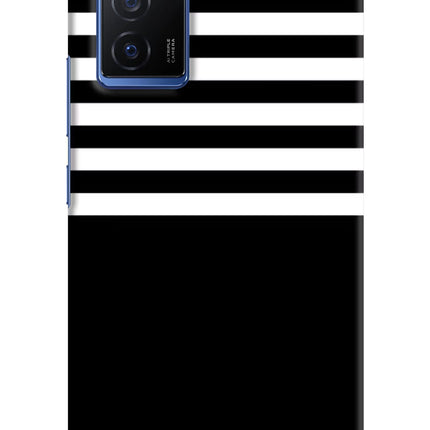 Black and White Print Vivo V23E 5G Hard Case Back Cover by Casekaro