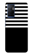 Black and White Print Vivo V23E 5G Hard Case Back Cover by Casekaro