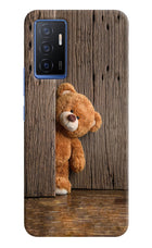 Teddy Wooden Vivo V23E 5G Hard Case Back Cover by Casekaro