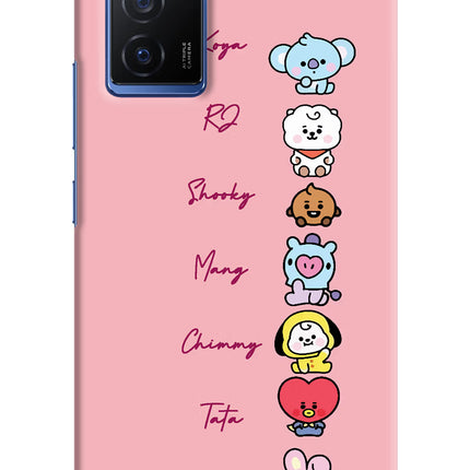 BTS names Vivo V23E 5G Hard Case Back Cover by Casekaro
