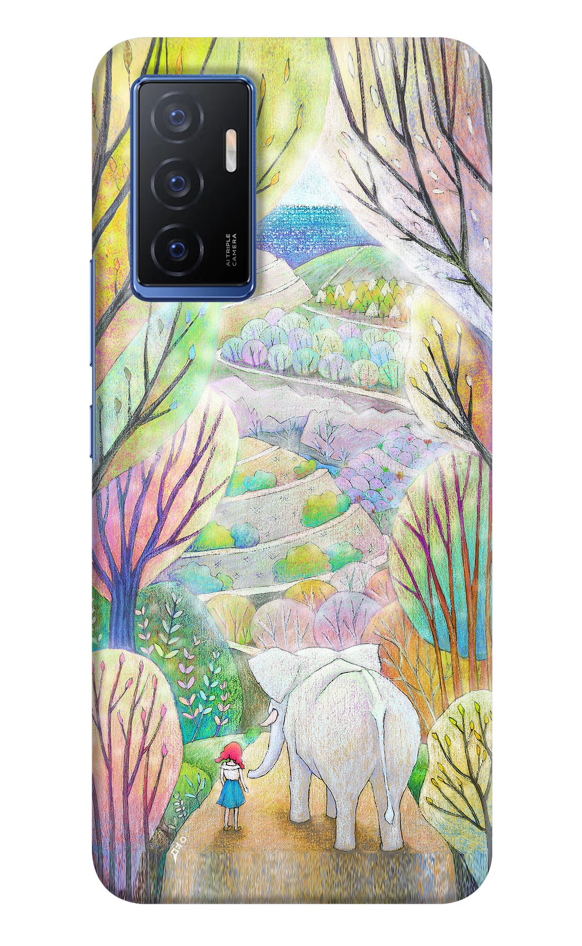 Nature Painting Vivo V23E 5G Hard Case Back Cover by Casekaro