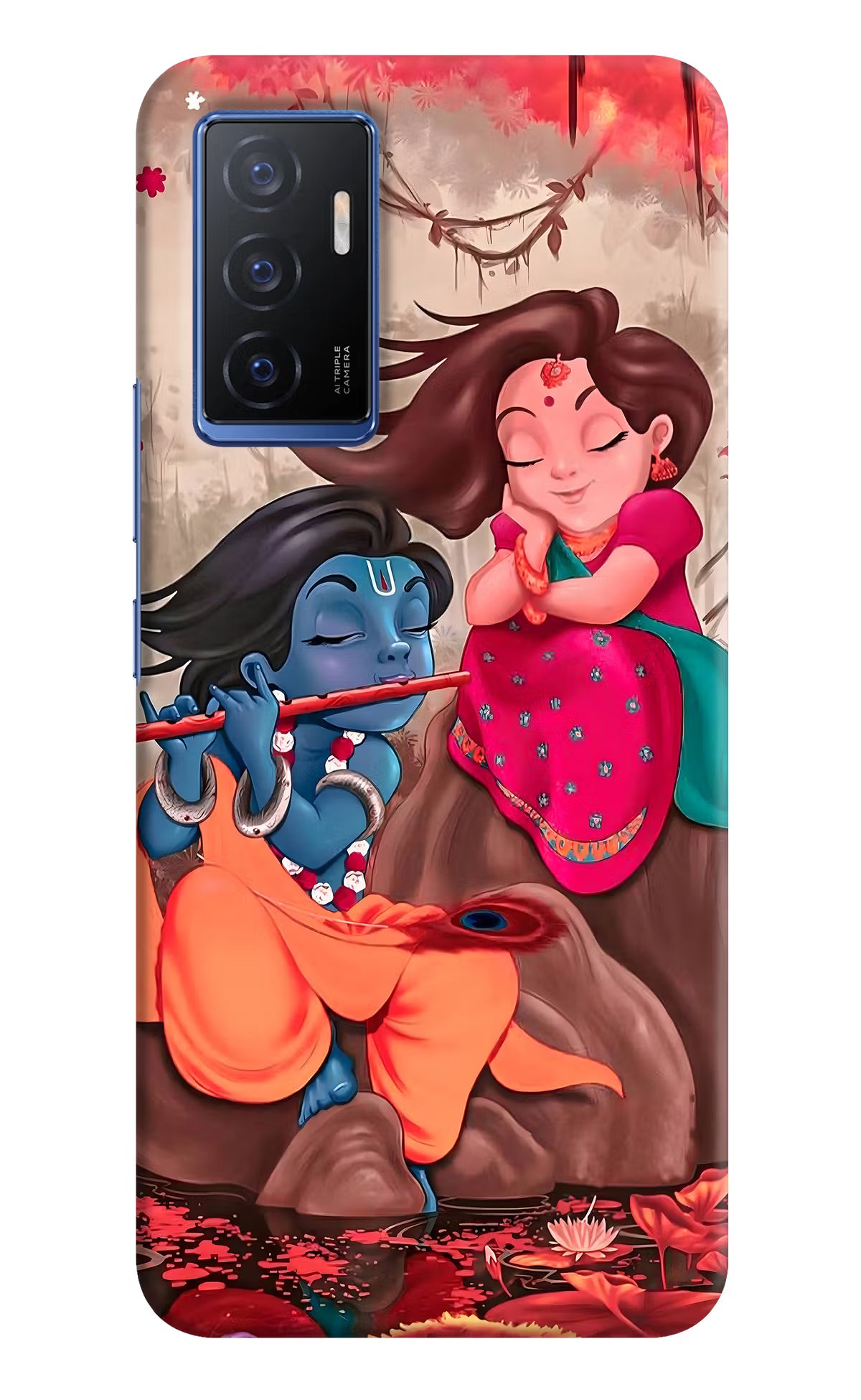 Radhe Krishna Vivo V23E 5G Hard Case Back Cover by Casekaro