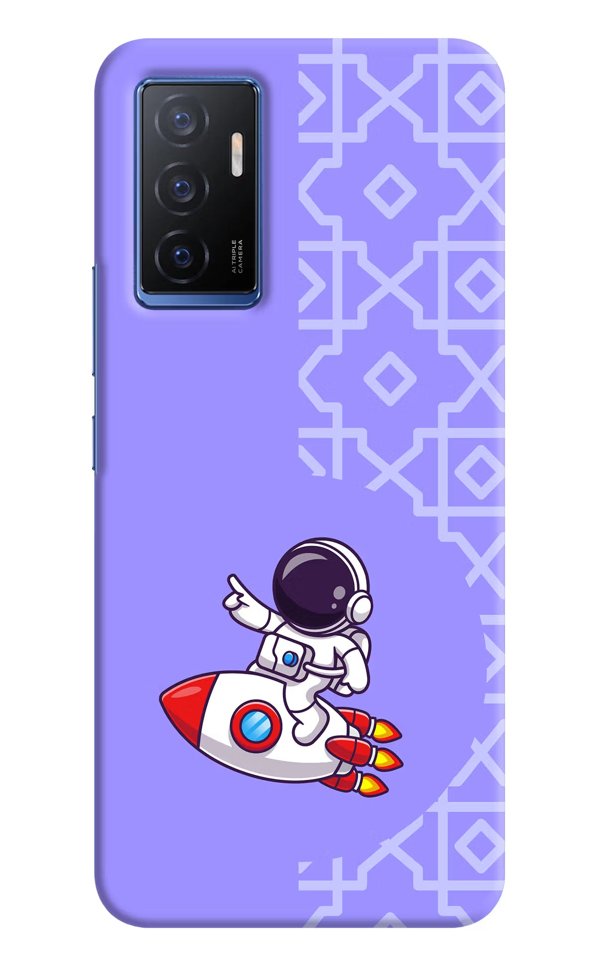 Cute Astronaut Vivo V23E 5G Hard Case Back Cover by Casekaro
