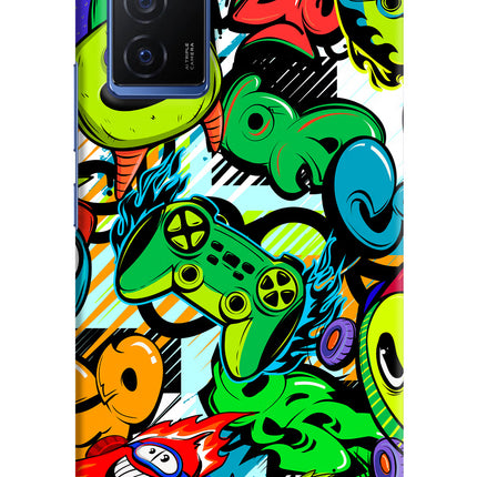 Game Doodle Vivo V23E 5G Hard Case Back Cover by Casekaro