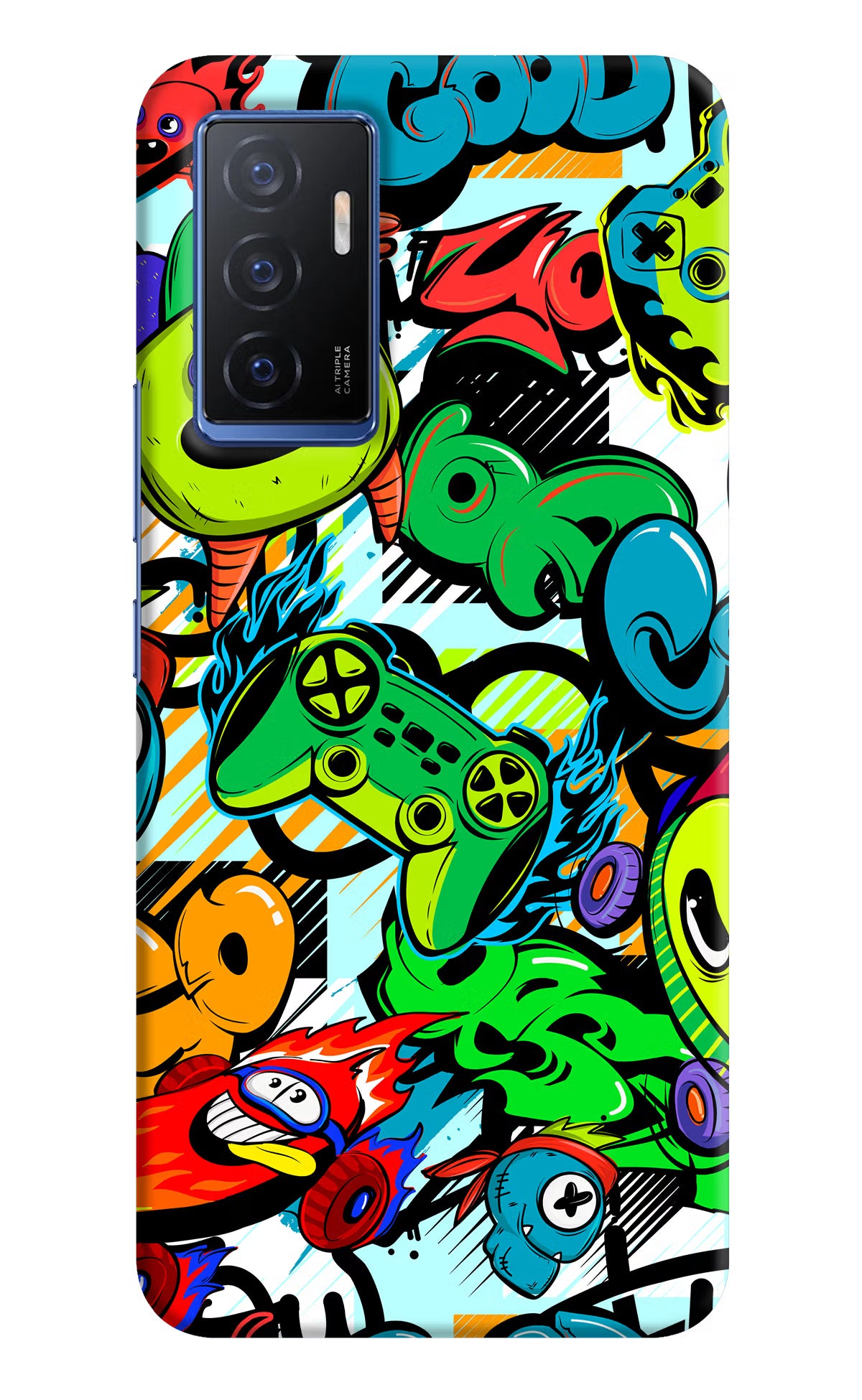 Game Doodle Vivo V23E 5G Hard Case Back Cover by Casekaro