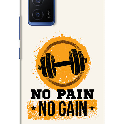 No Pain No Gain Vivo V23E 5G Hard Case Back Cover by Casekaro