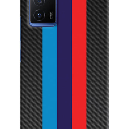 BMW Stripes Pattern Vivo V23E 5G Hard Case Back Cover by Casekaro