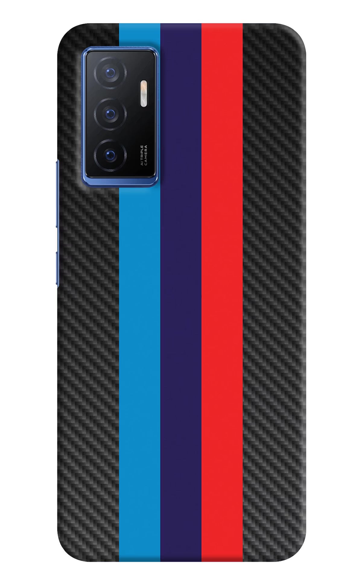 BMW Stripes Pattern Vivo V23E 5G Hard Case Back Cover by Casekaro