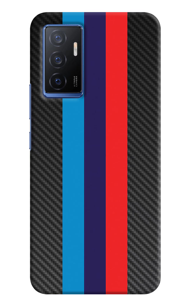 BMW Stripes Pattern Vivo V23E 5G Hard Case Back Cover by Casekaro