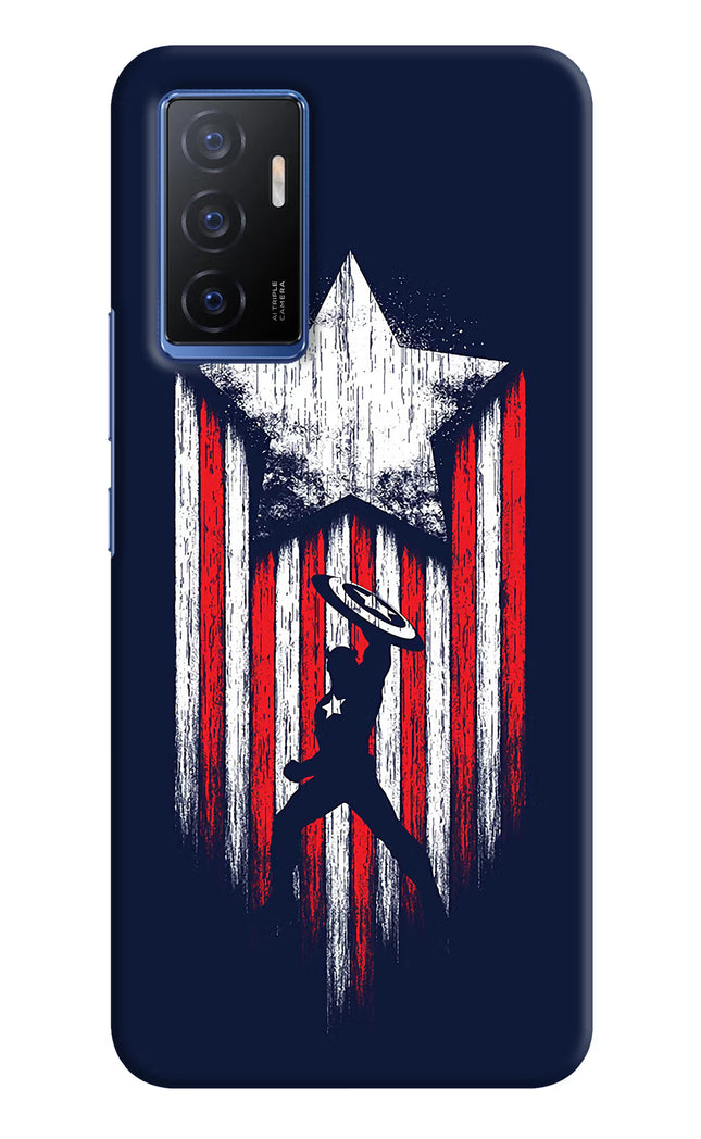 Captain America Marvel Art Vivo V23E 5G Hard Case Back Cover by Casekaro