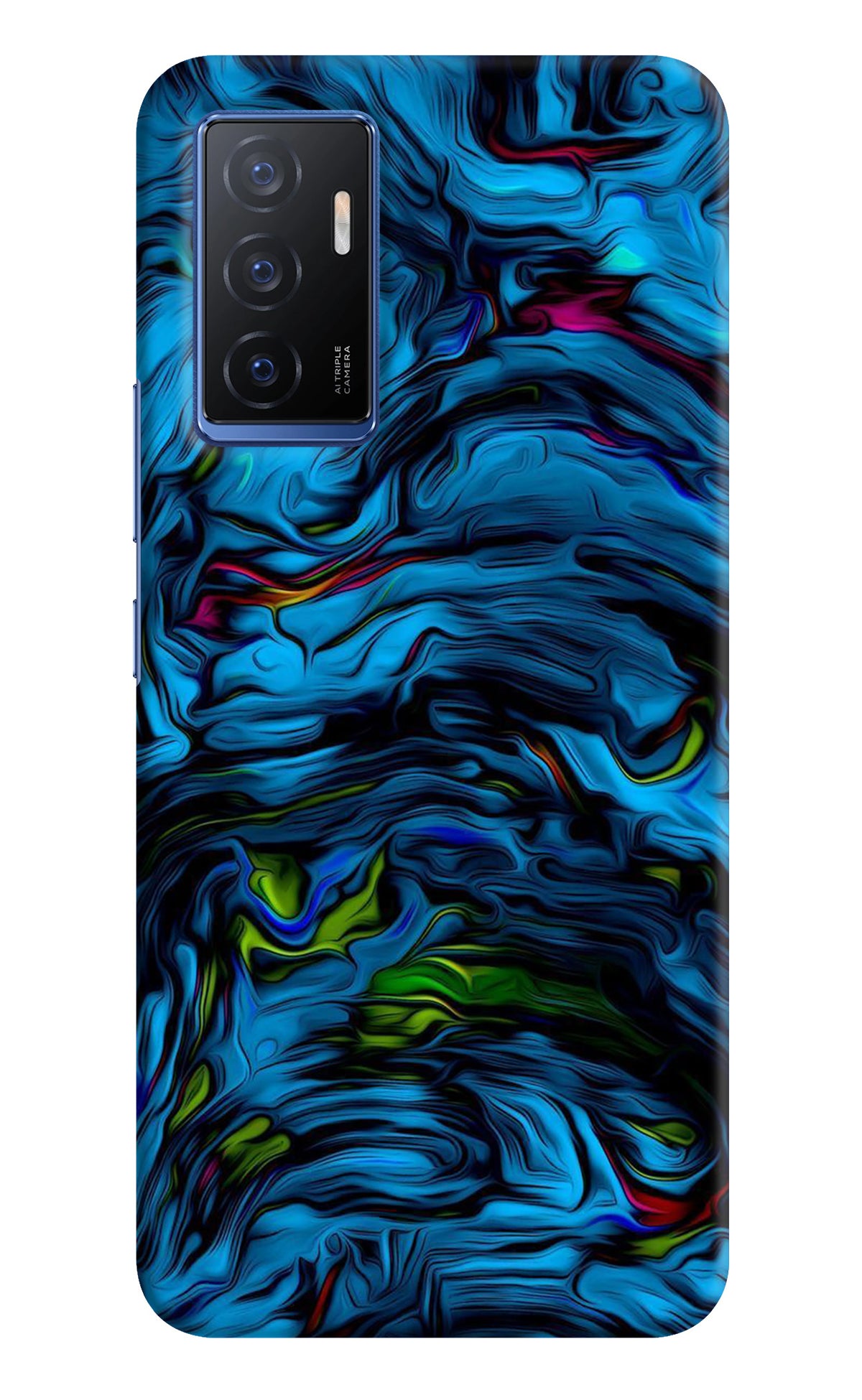 Dark Blue Abstract Vivo V23E 5G Back Cover