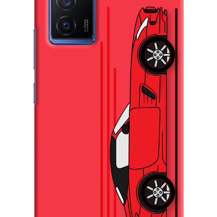 Red Velocity Vivo V23E 5G Hard Case Back Cover by Casekaro