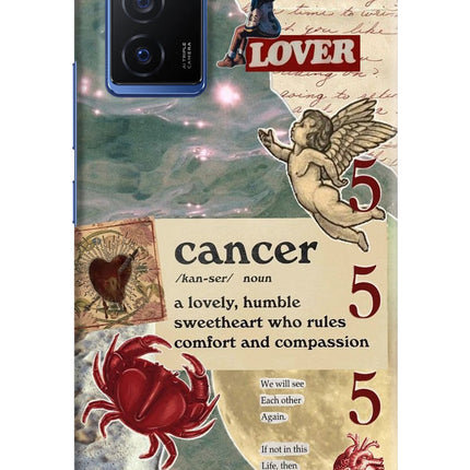 Cancer Zodiac Vivo V23E 5G Hard Case Back Cover by Casekaro
