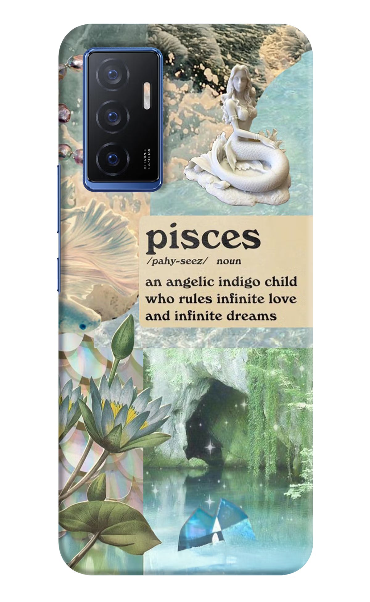 Pisces Zodiac Vivo V23E 5G Hard Case Back Cover by Casekaro
