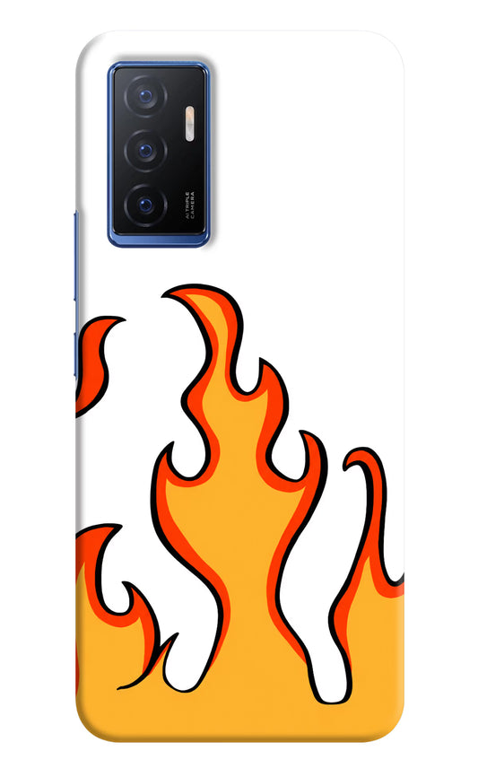 Fired Up – White Vivo V23E 5G Hard Case Back Cover by Casekaro