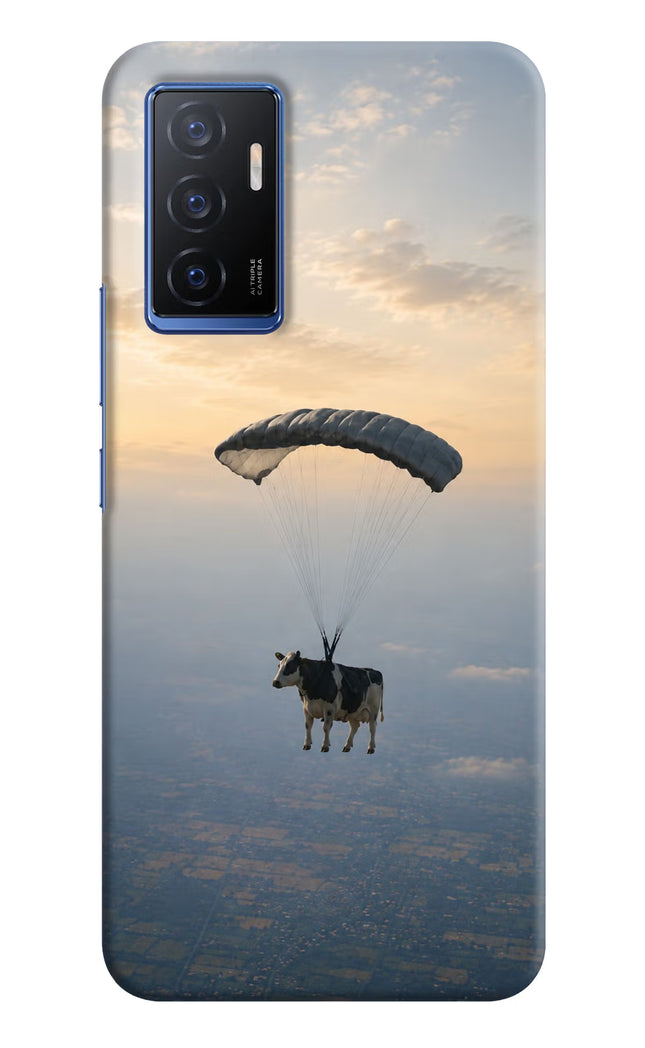 Skydiving Cow Vivo V23E 5G Hard Case Back Cover by Casekaro