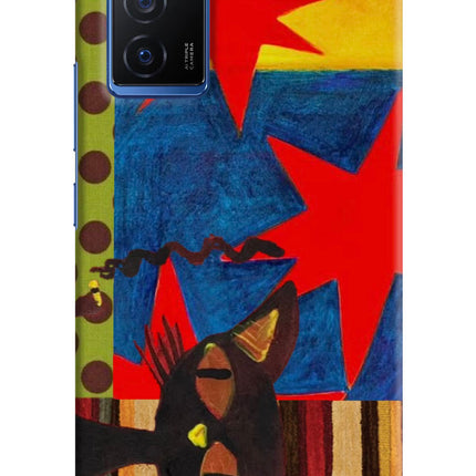 Pop Cat Vivo V23E 5G Hard Case Back Cover by Casekaro
