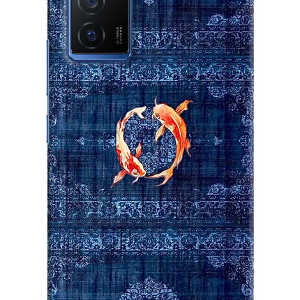 Koi Blue Vivo V23E 5G Hard Case Back Cover by Casekaro
