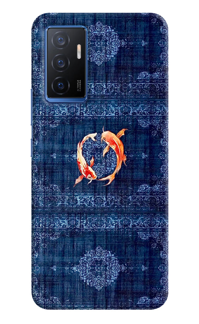 Koi Blue Vivo V23E 5G Hard Case Back Cover by Casekaro