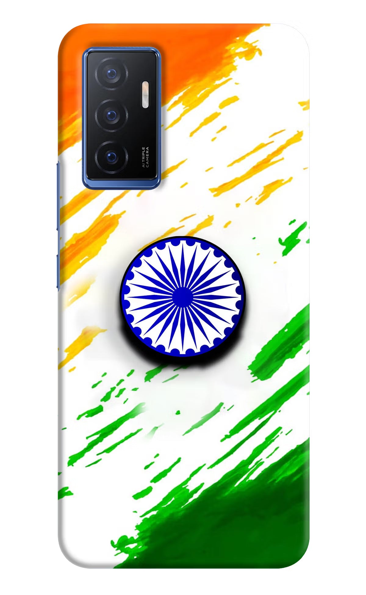 Indian Flag Ashoka Chakra Vivo V23E 5G Pop Case by Casekaro