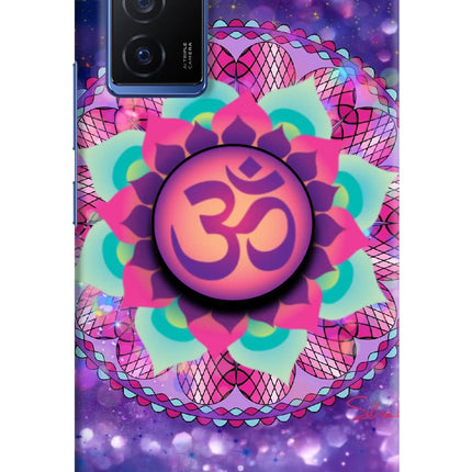Om Purple Vivo V23E 5G Pop Case by Casekaro