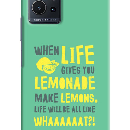 Quote Vivo Y75 5G/Vivo T1 5G Hard Case Back Cover by Casekaro