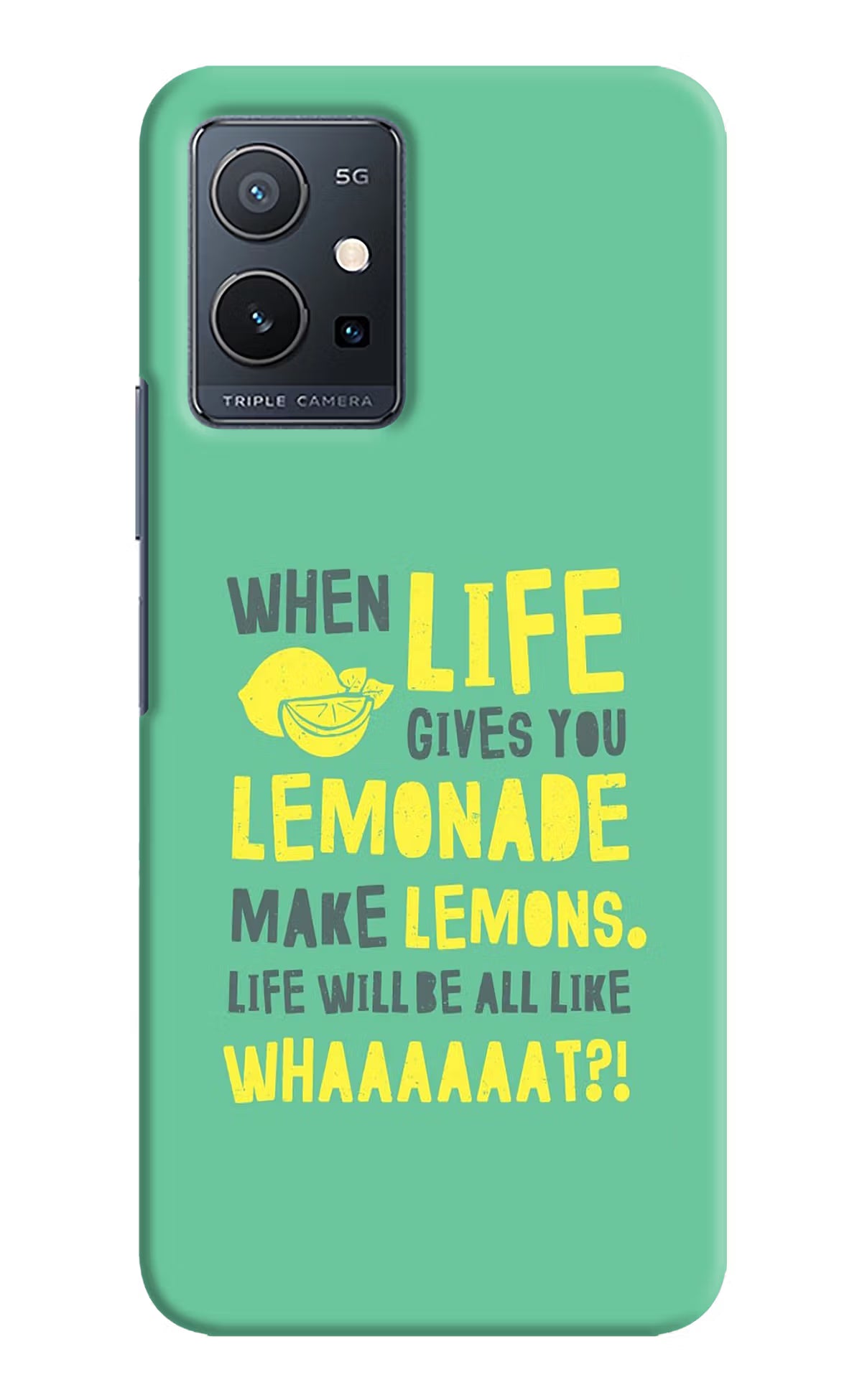 Quote Vivo Y75 5G/Vivo T1 5G Hard Case Back Cover by Casekaro