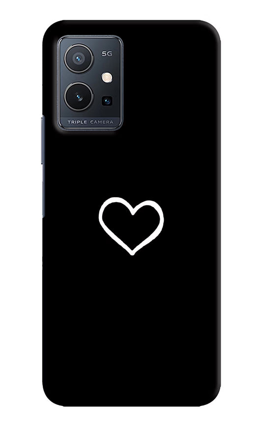 Heart Vivo Y75 5G/Vivo T1 5G Hard Case Back Cover by Casekaro