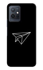 Paper Plane White Vivo Y75 5G/Vivo T1 5G Hard Case Back Cover by Casekaro